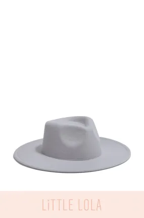 Mini Primavera Kids Flat Brim Hat - Light Blue
