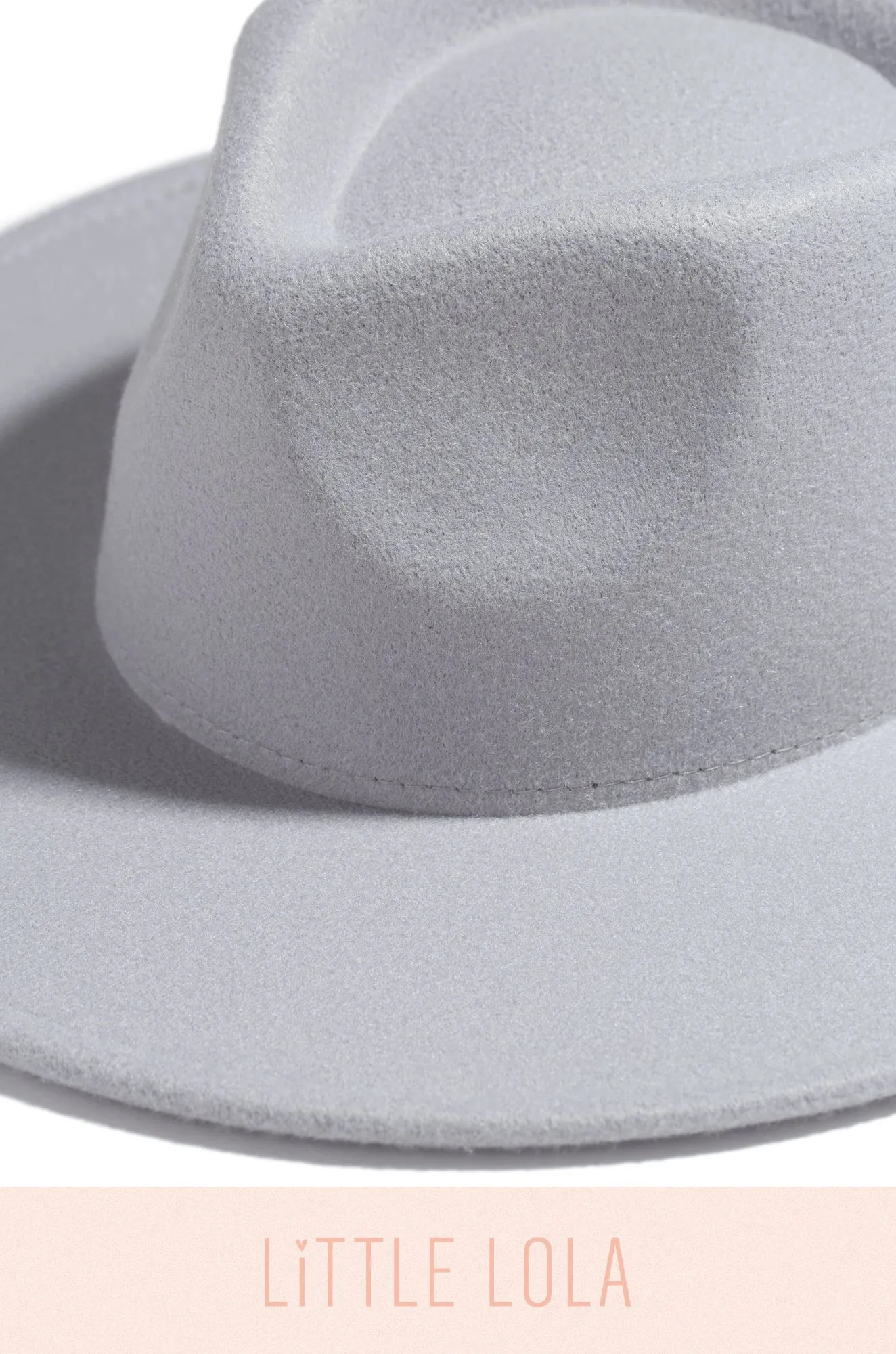 Mini Primavera Kids Flat Brim Hat - Light Blue