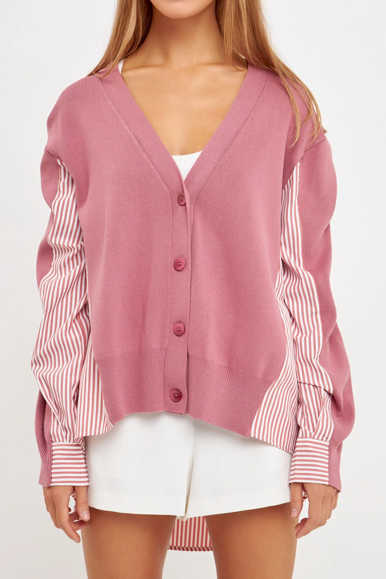 Mixed Media Cardigan