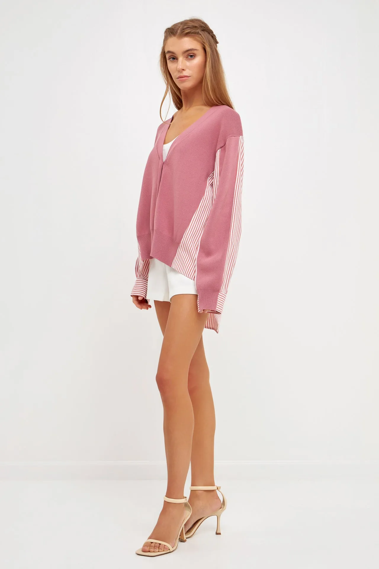Mixed Media Cardigan