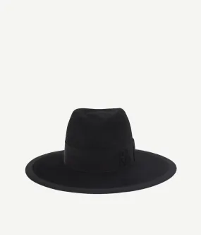Monogram-embellished Fedora Hat