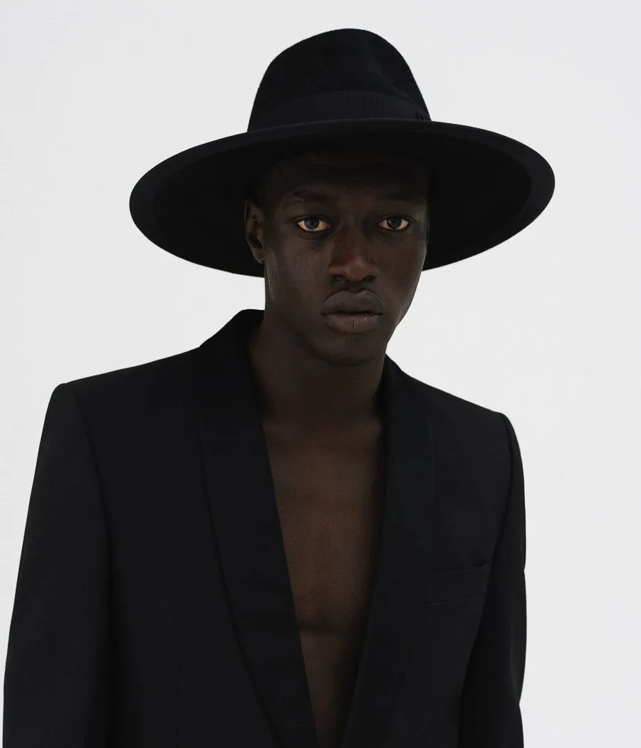 Monogram-embellished Fedora Hat