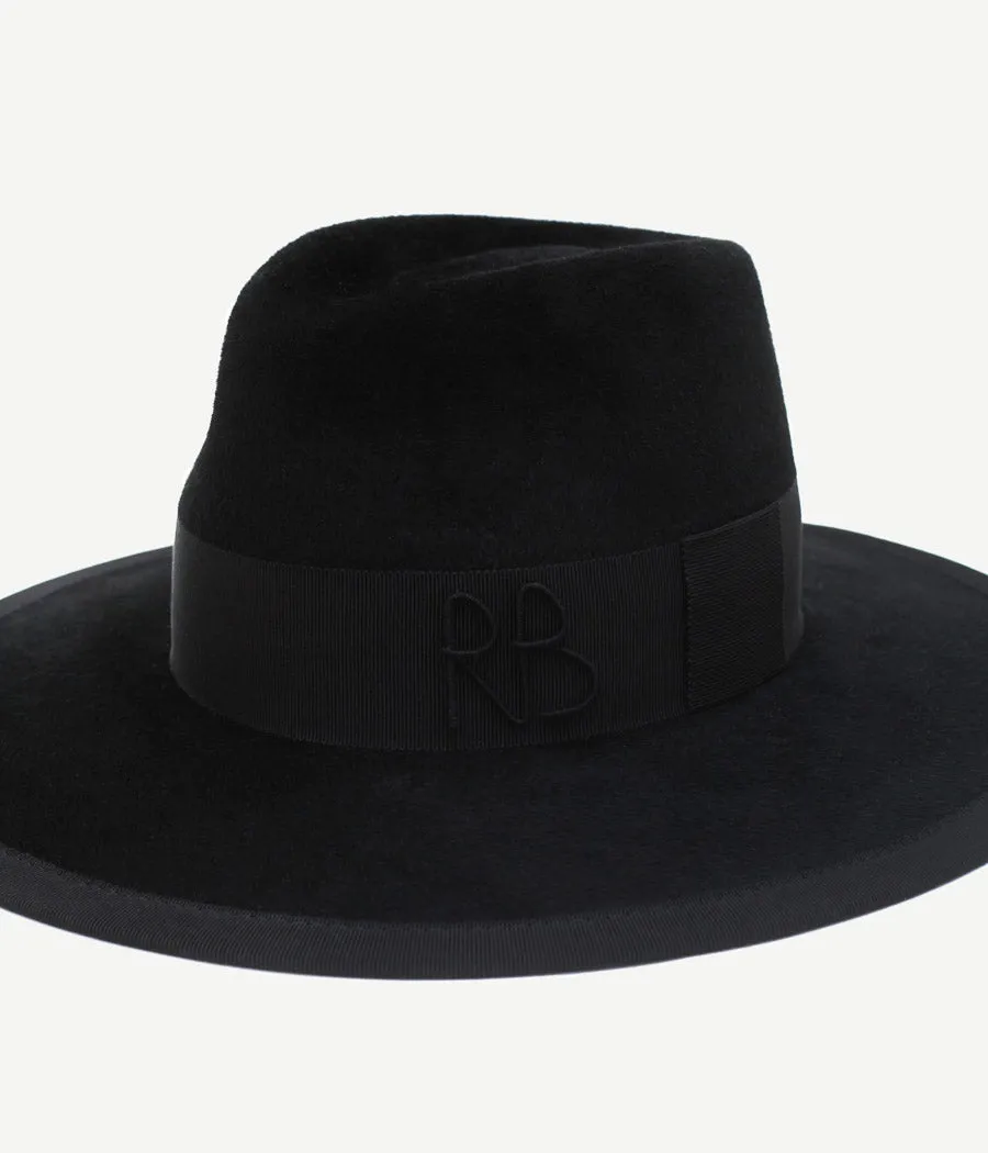 Monogram-embellished Fedora Hat