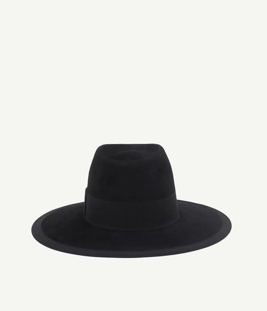 Monogram-embellished Fedora Hat