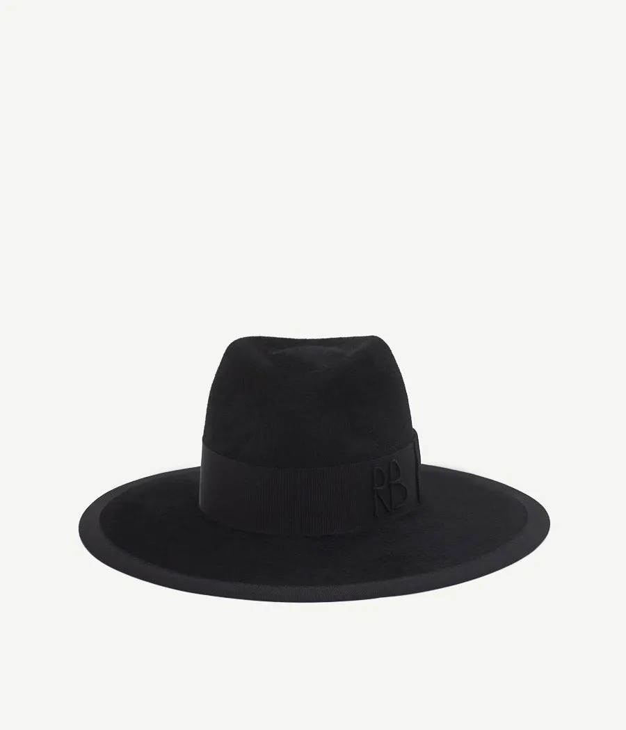 Monogram-embellished Fedora Hat