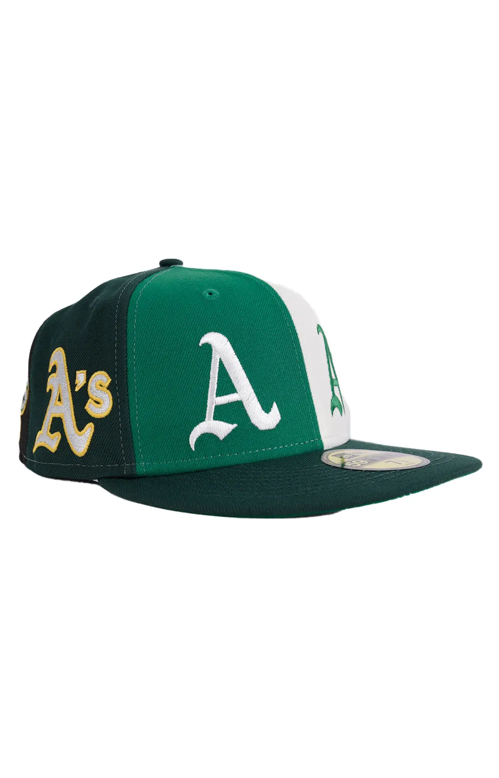Oakland Athletics Pinwheel Design 59FIFTY Fitted Cap