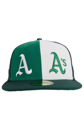 Oakland Athletics Pinwheel Design 59FIFTY Fitted Cap