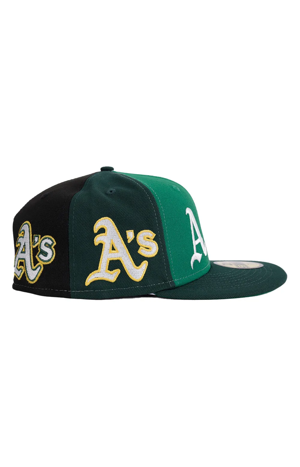 Oakland Athletics Pinwheel Design 59FIFTY Fitted Cap