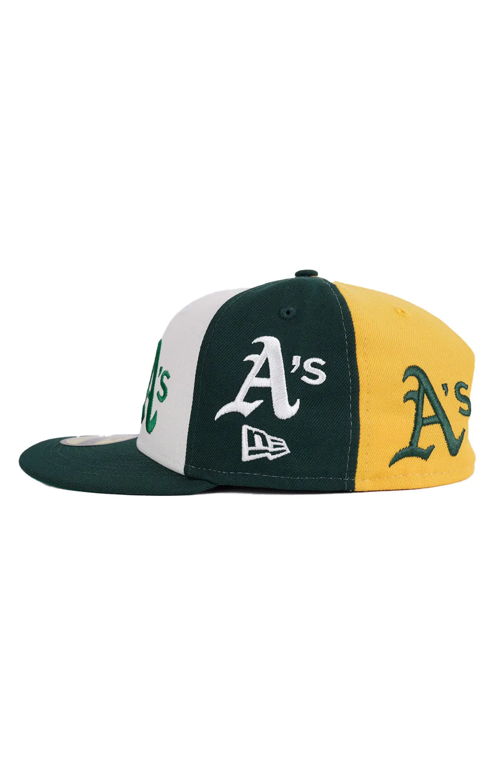 Oakland Athletics Pinwheel Design 59FIFTY Fitted Cap