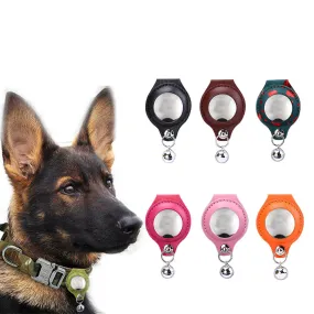 PAWS ASIA Suppliers New Microfiber For Apple Airtags Case With Bell Anti Lost Air Tags Holder Dog Collar