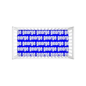 PERSONALIZED MODERN REPEAT CRIB SHEET - BOLD