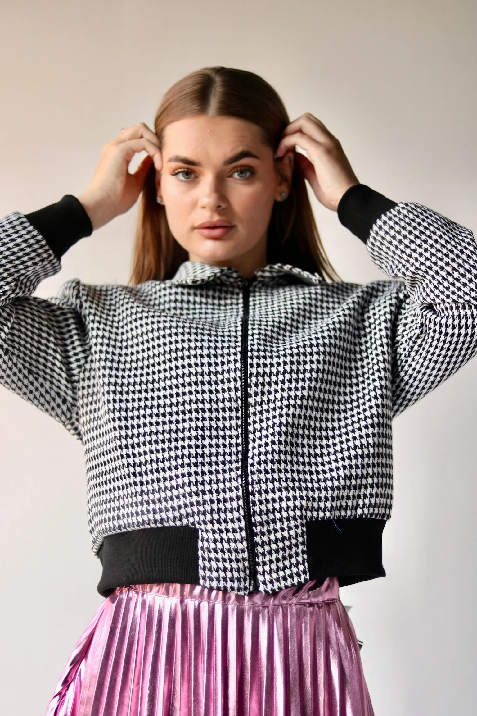 Plaid Bomber Jacket