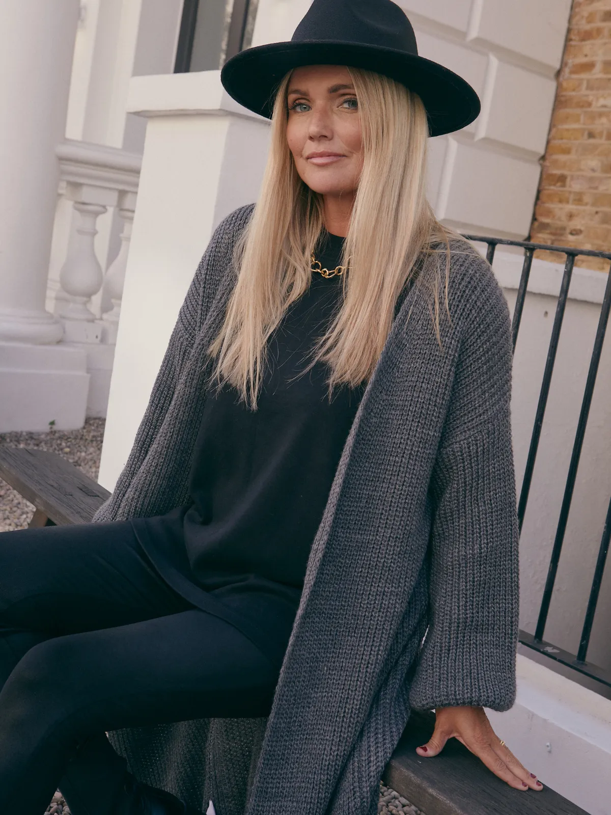 Porter Black Fedora Hat