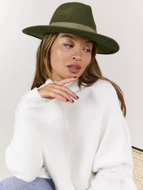 Porter Khaki Fedora Hat