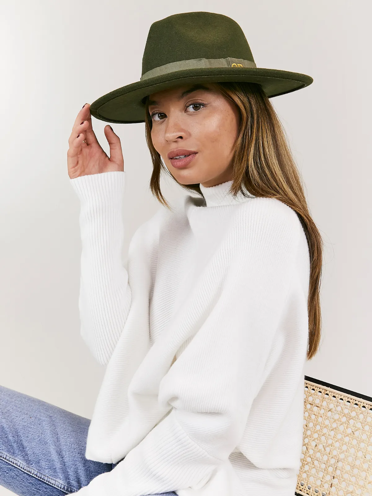 Porter Khaki Fedora Hat