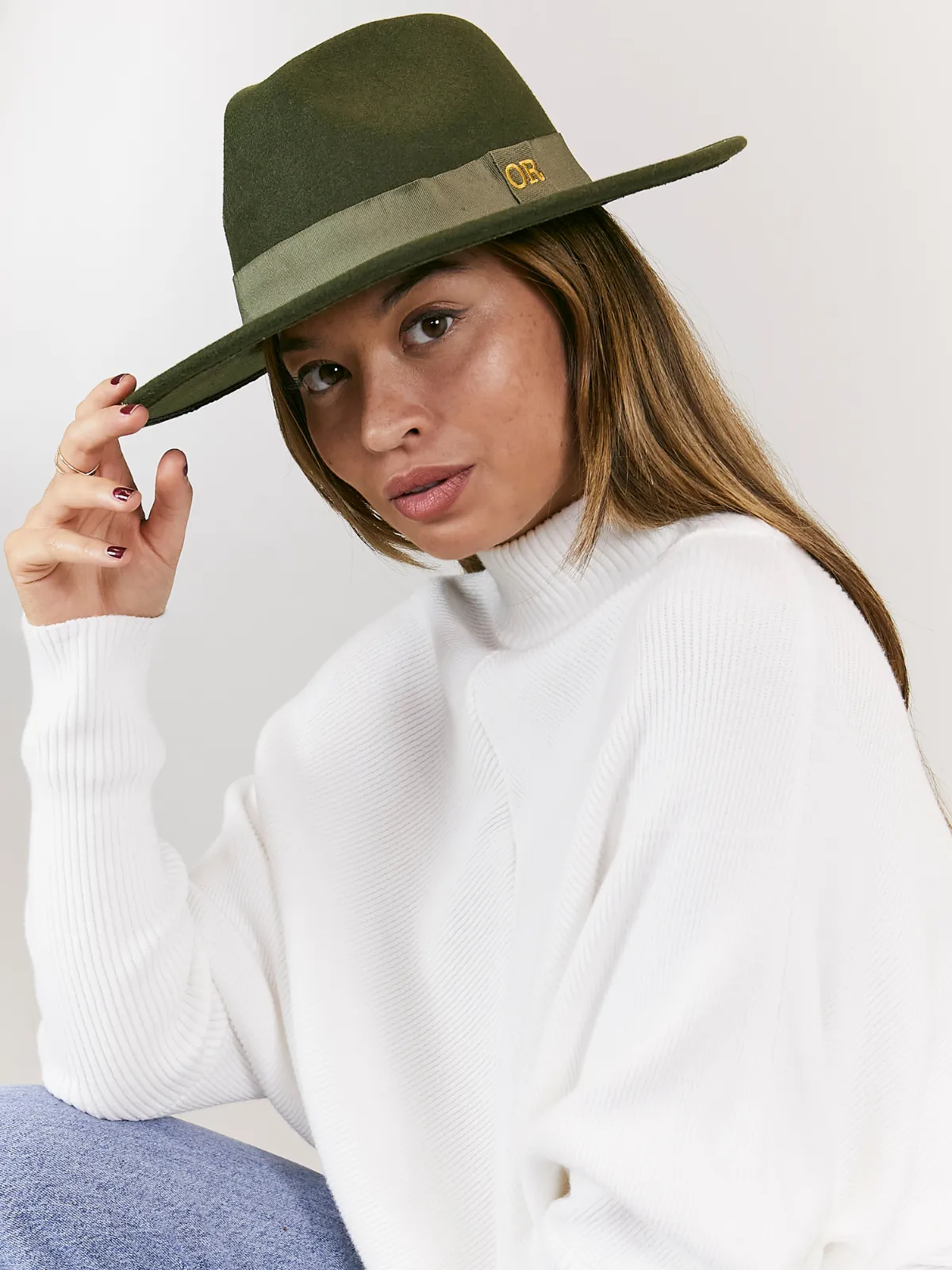 Porter Khaki Fedora Hat