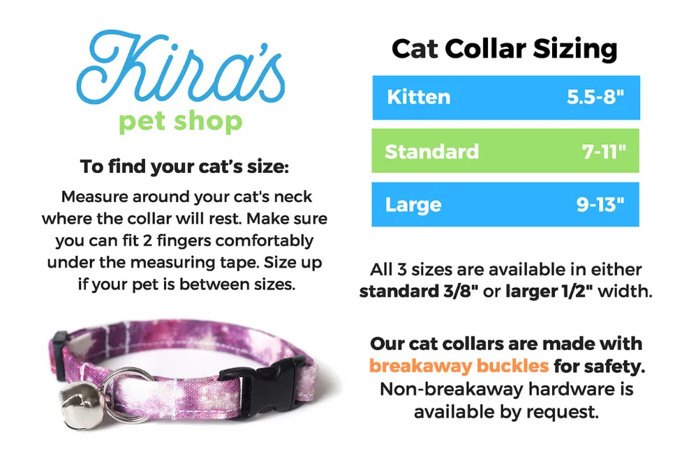 Red Sunflower Cat Collar