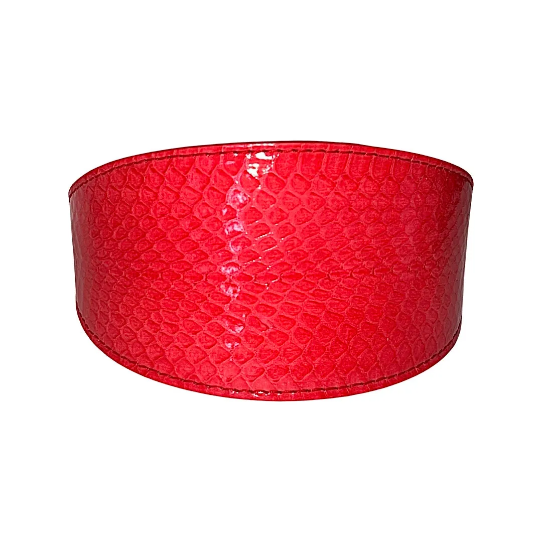 Red/Orange Snake Classic Wide Style Collar