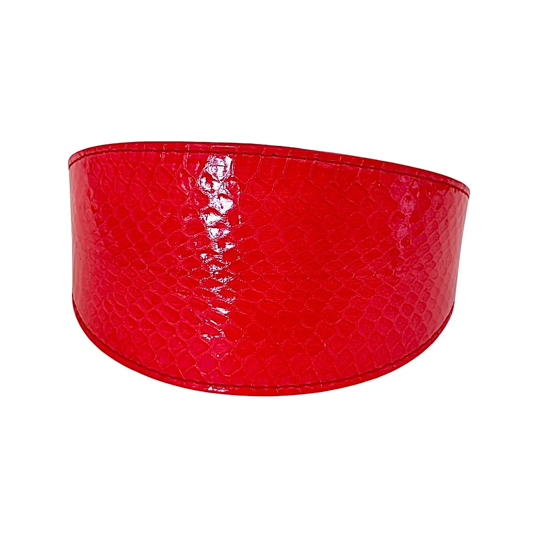Red/Orange Snake Classic Wide Style Collar