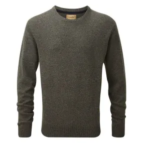 Schoffel Lambswool Crew Neck Mens Jumper - Mole