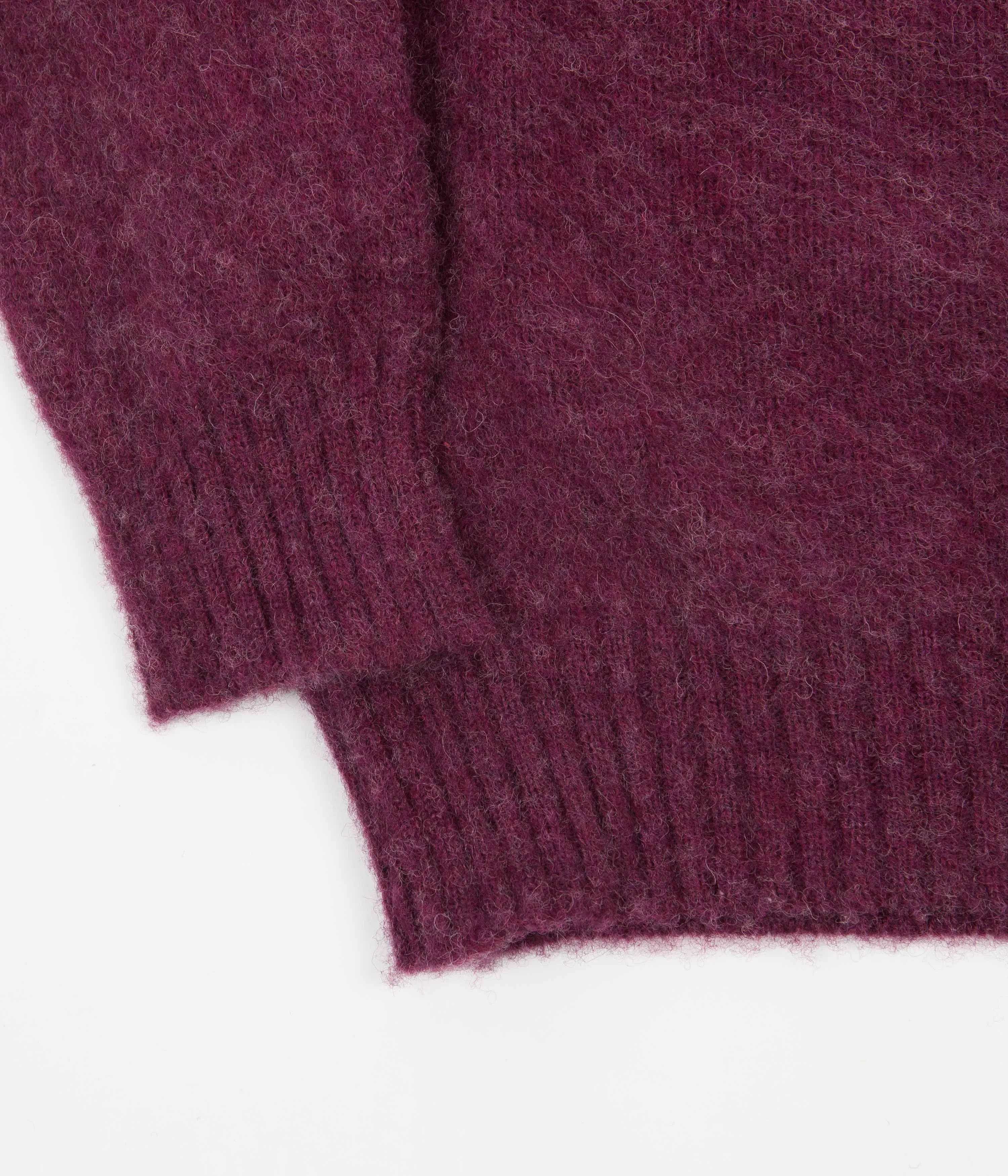 Shetland Woollen Co. Shaggy Crewneck Sweatshirt - Raspberry