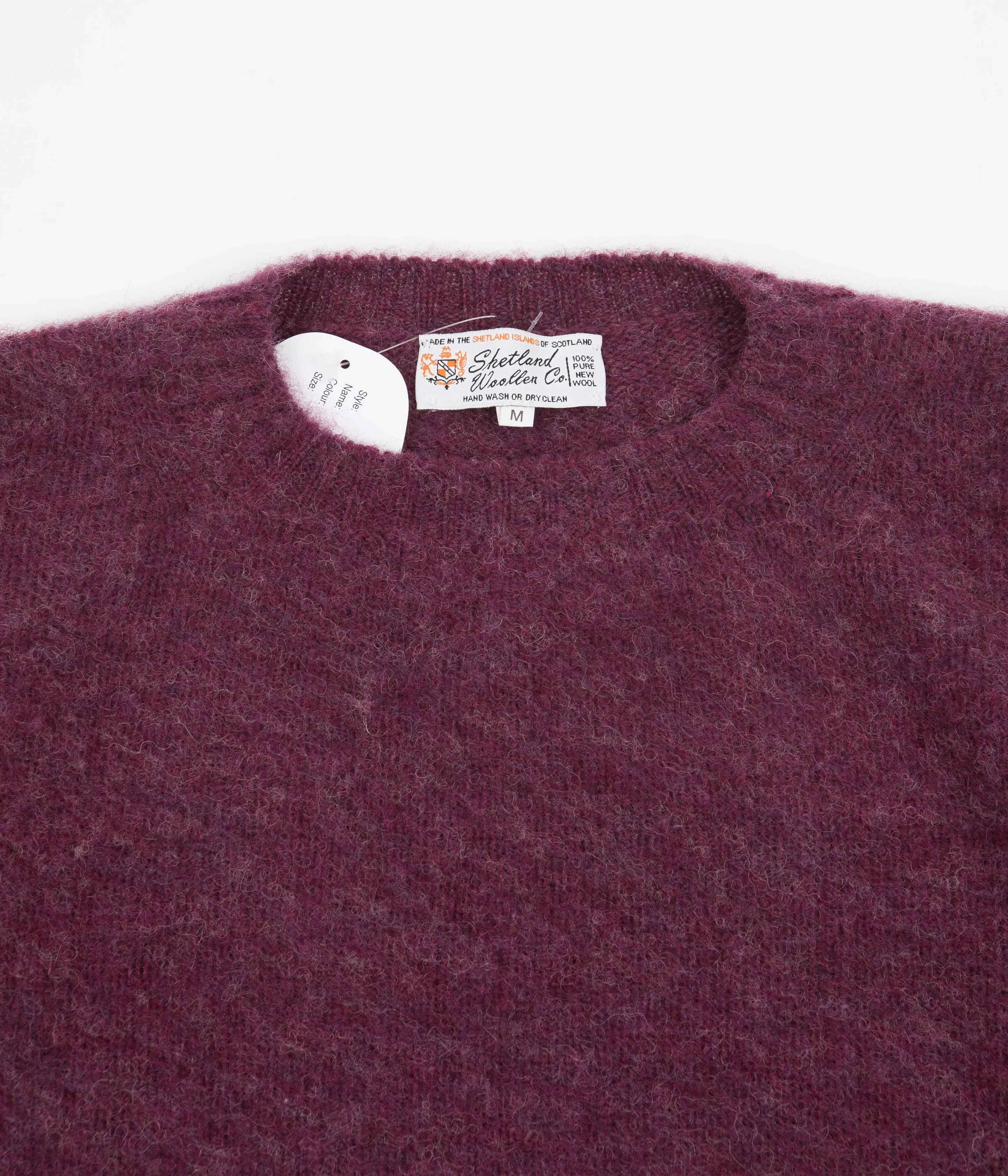 Shetland Woollen Co. Shaggy Crewneck Sweatshirt - Raspberry