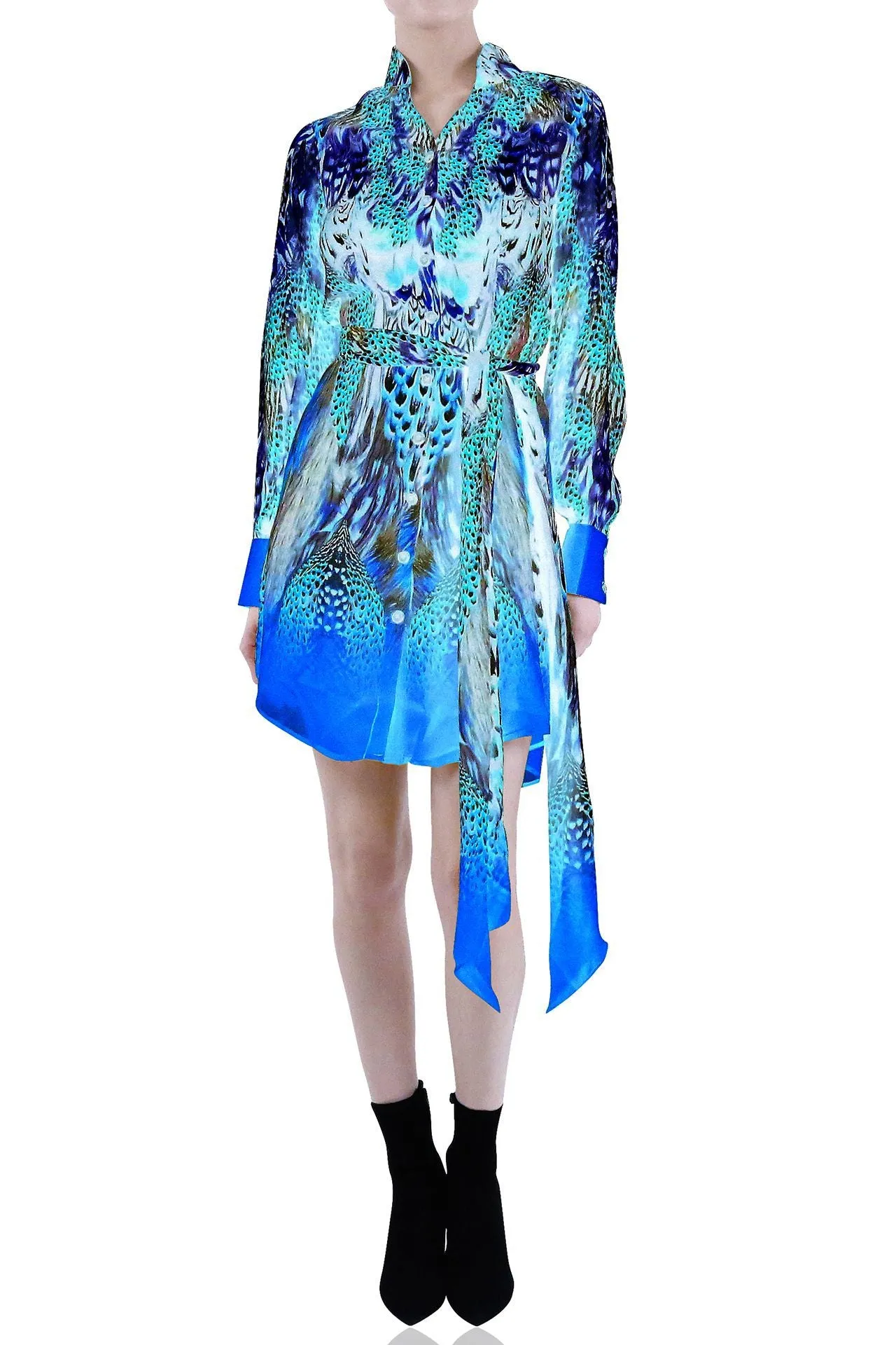 Shirt Midi Dress - Santorini