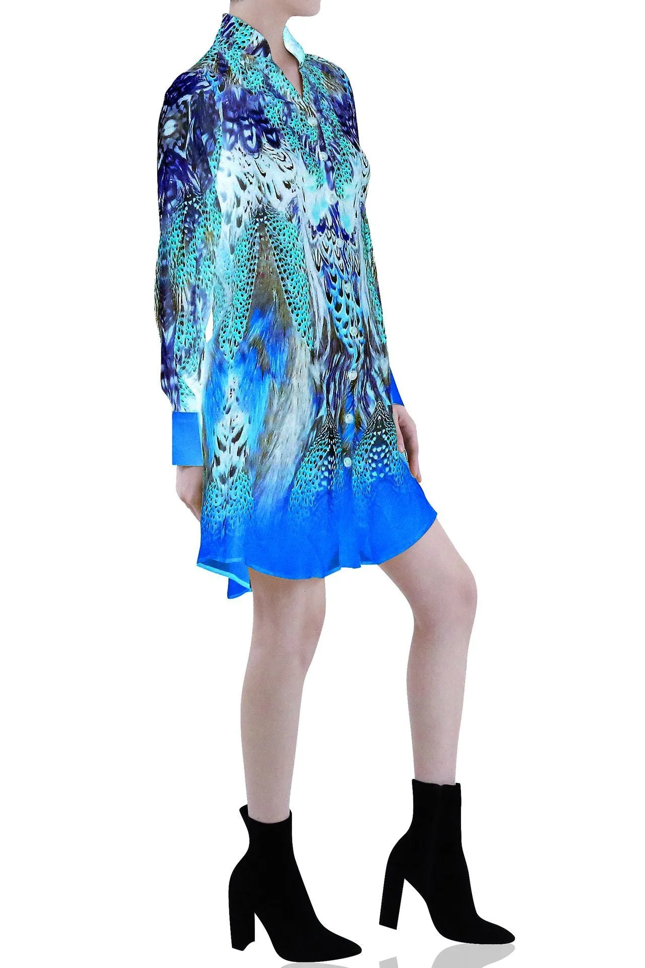 Shirt Midi Dress - Santorini