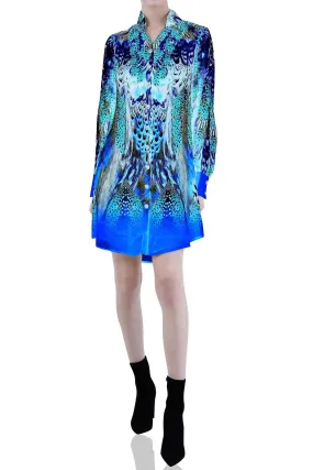 Shirt Midi Dress - Santorini