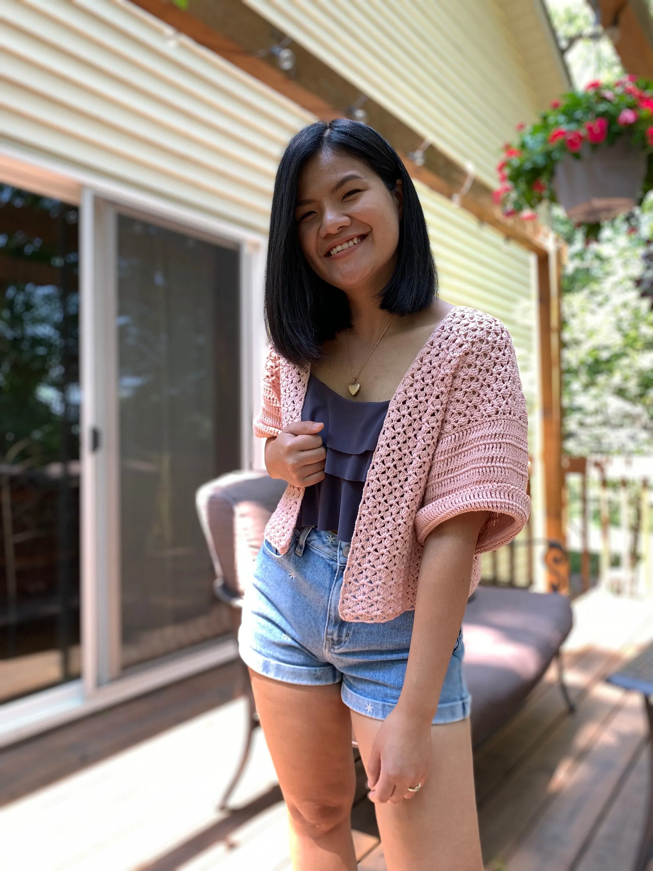 Short Sleeve Crochet Cardigan PDF Pattern & Video Tutorial/ Crochet Summer Cardigan Pattern Includes Women Sizes XS-XXL