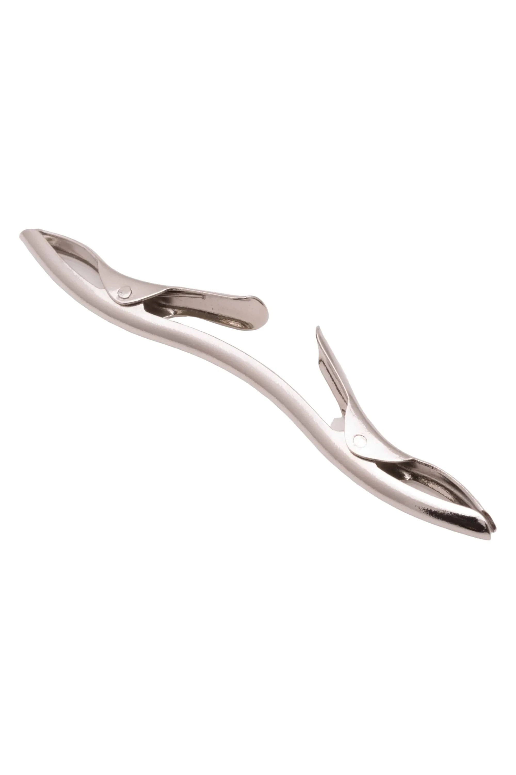Silver Collar Clip for Narrow Spread Collars