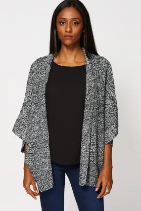 Slouchy Open Front Knitted Cardigan