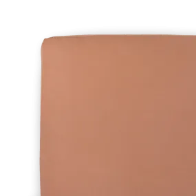 Stretch Knit Crib Sheet - Terracotta