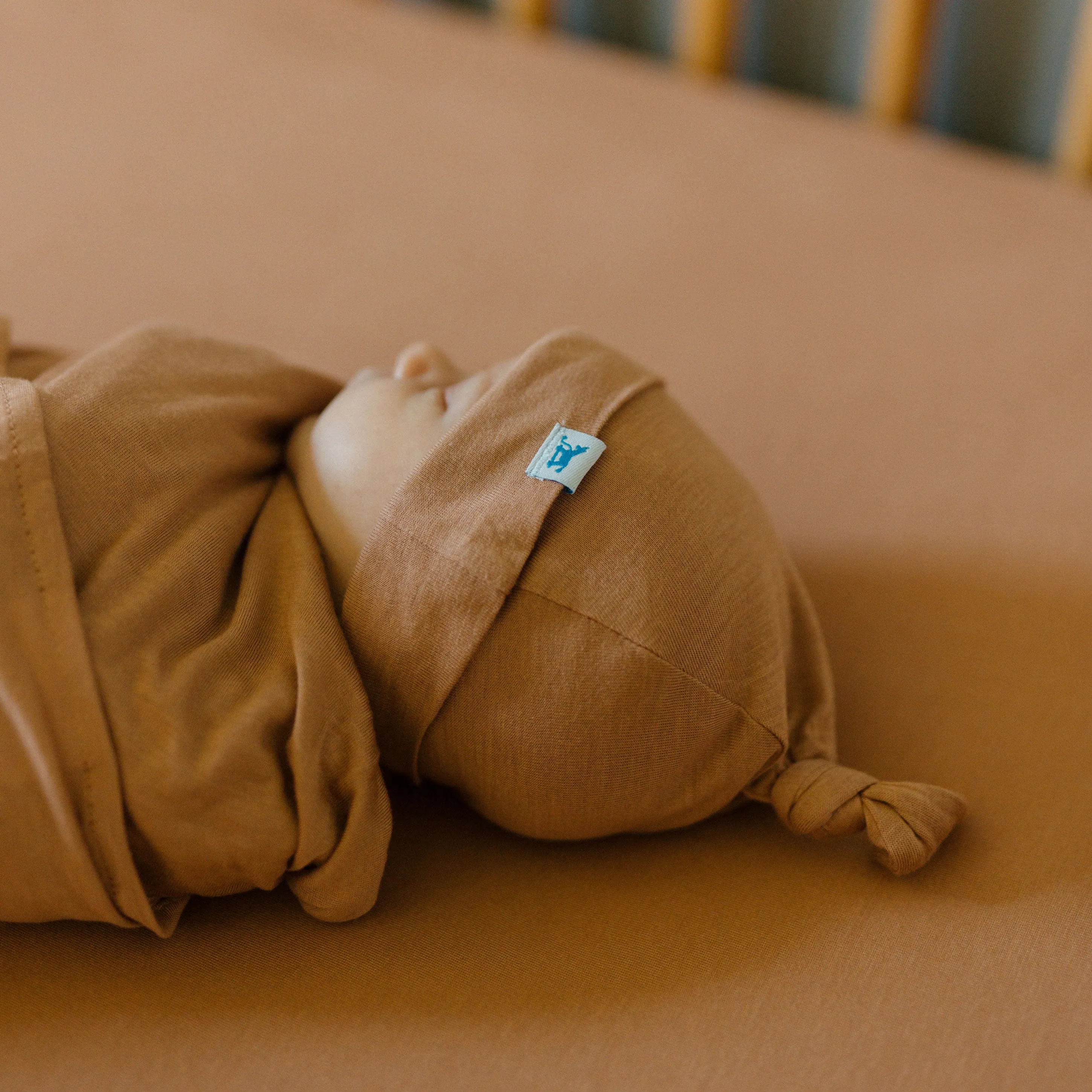 Stretch Knit Crib Sheet - Terracotta