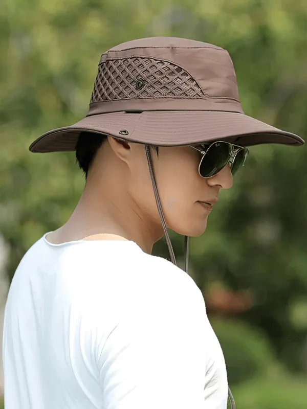 Stylish Unisex Breathable Sun Hat with Adjustable Brim - SF0596