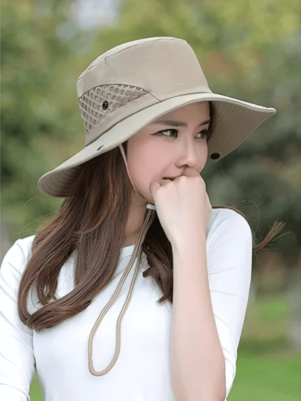 Stylish Unisex Breathable Sun Hat with Adjustable Brim - SF0596