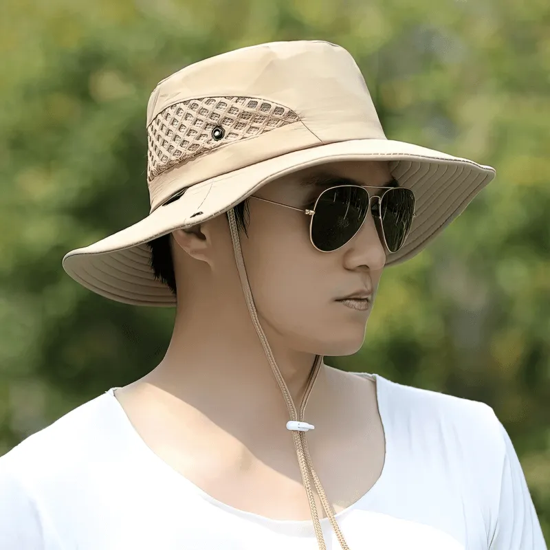 Stylish Unisex Breathable Sun Hat with Adjustable Brim - SF0596