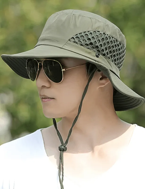 Stylish Unisex Breathable Sun Hat with Adjustable Brim - SF0596