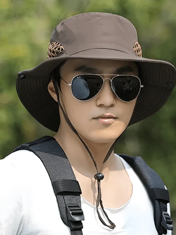 Stylish Unisex Breathable Sun Hat with Adjustable Brim - SF0596