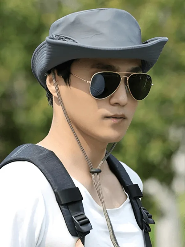 Stylish Unisex Breathable Sun Hat with Adjustable Brim - SF0596