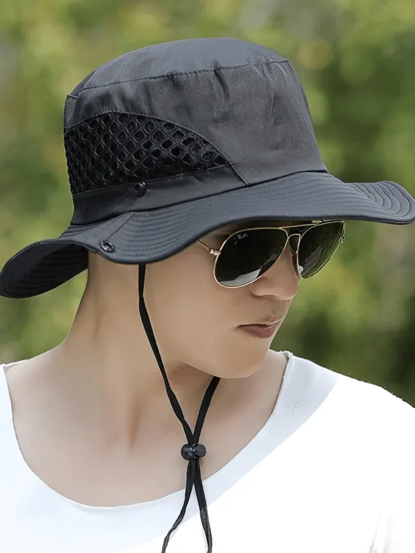 Stylish Unisex Breathable Sun Hat with Adjustable Brim - SF0596