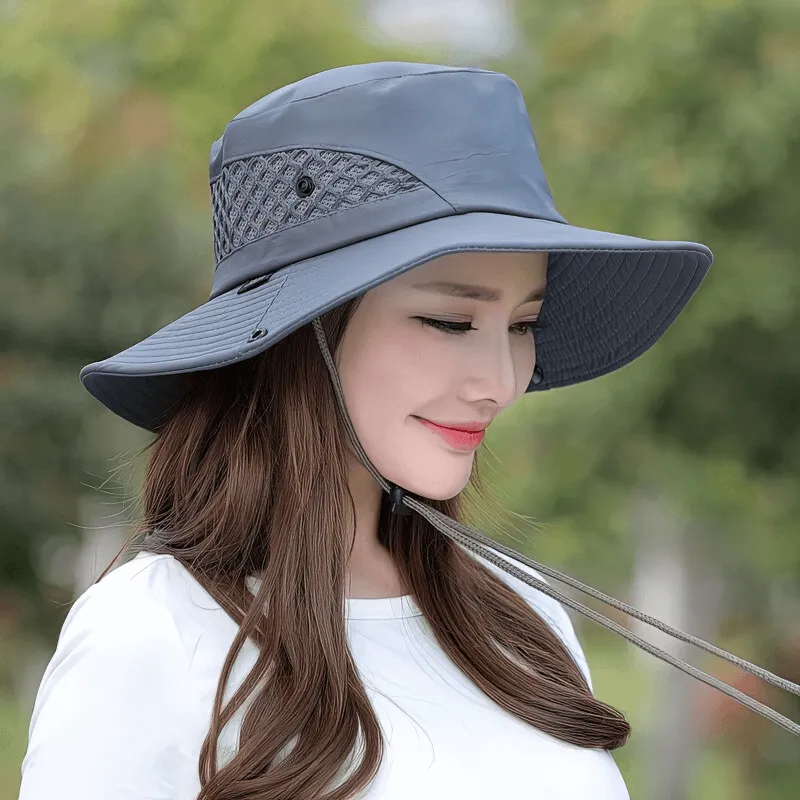 Stylish Unisex Breathable Sun Hat with Adjustable Brim - SF0596