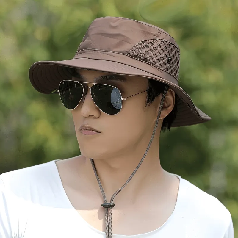 Stylish Unisex Breathable Sun Hat with Adjustable Brim - SF0596