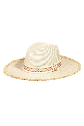 TEEK - Ivory Fame Geometric Raw Hem Hat