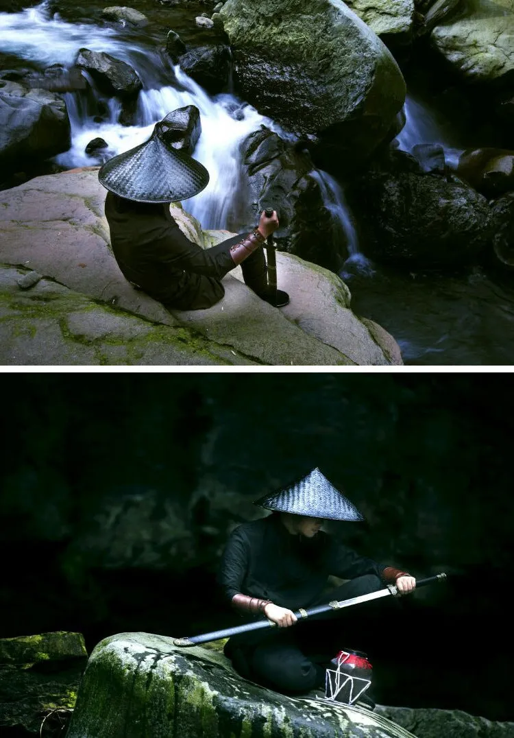 TEEK - Traditional Asian Bamboo Weave Shaolin Hat