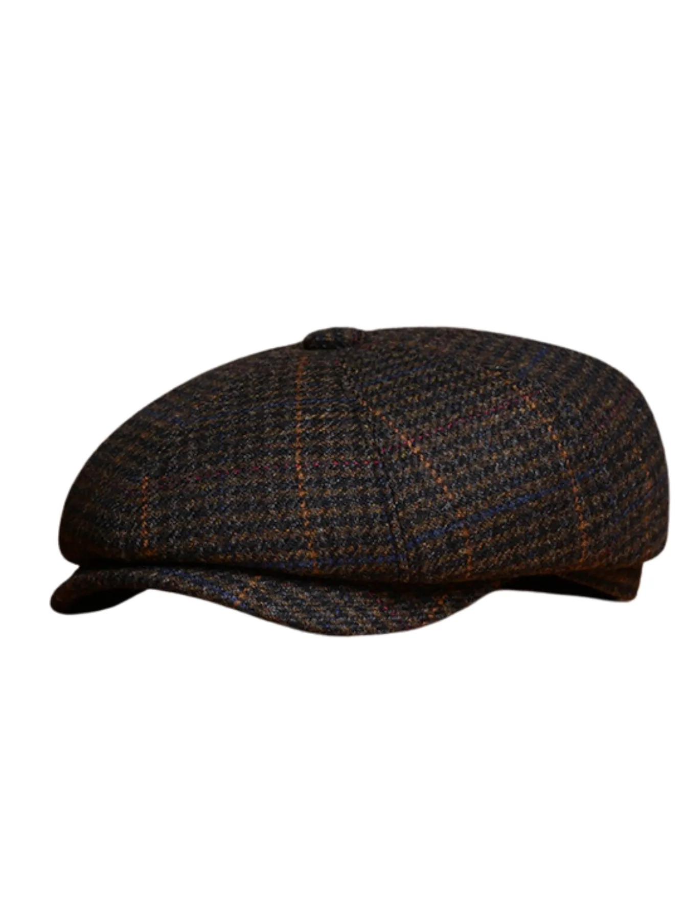 Vintage-Inspired Tweed Wool Tweed Newsboy Cap
