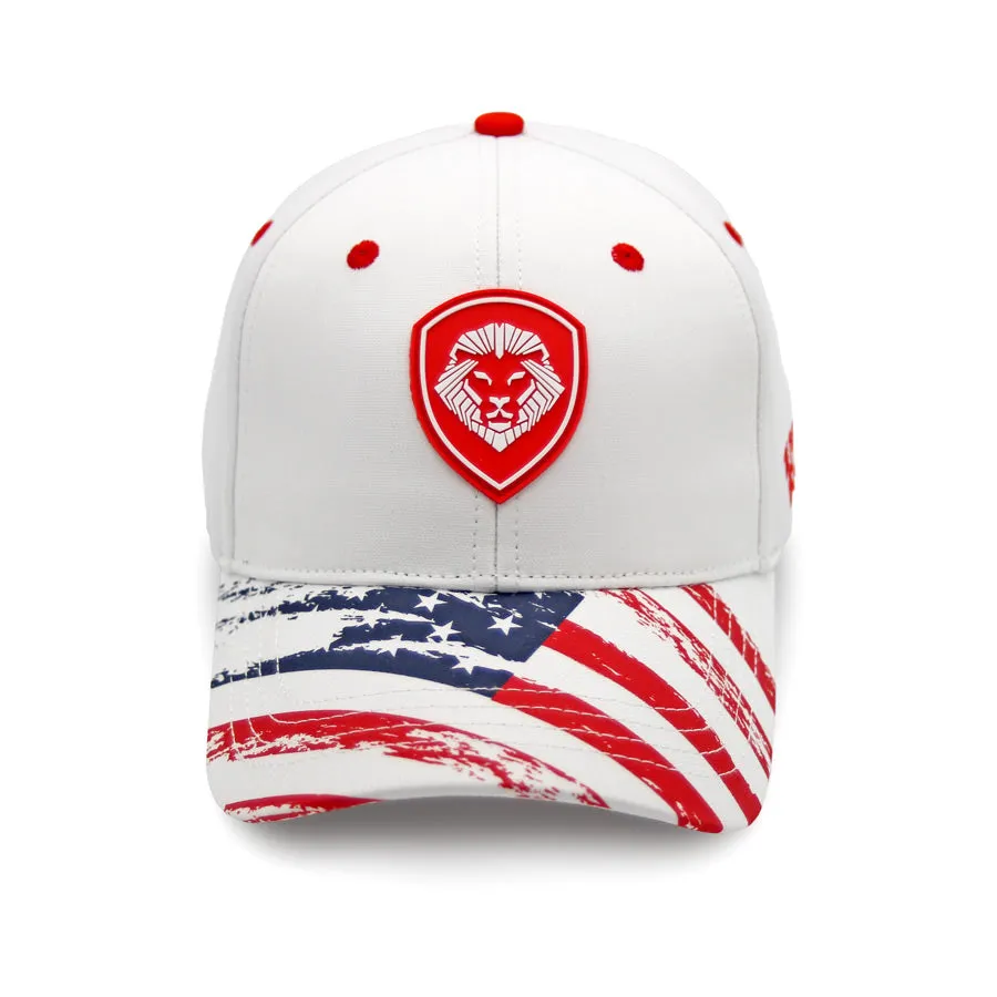 VT Shield Logo Future Looks Bright Patriotic Flag Snapback Hat