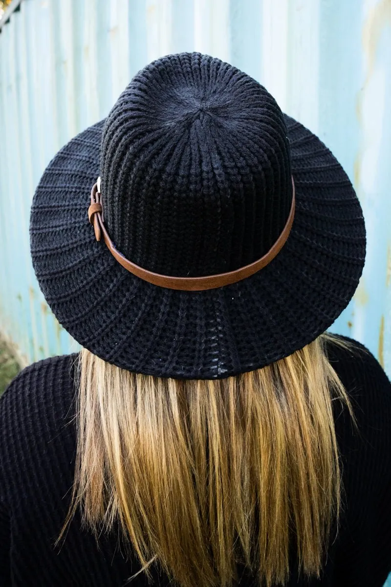 Winter Way Knit Hat, Black